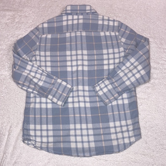 Gap flannel button down light blue plaid size small - Picture 6 of 6